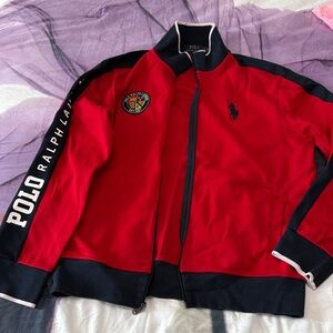 Polo by Ralph Lauren Red and Black Bomber Jacket